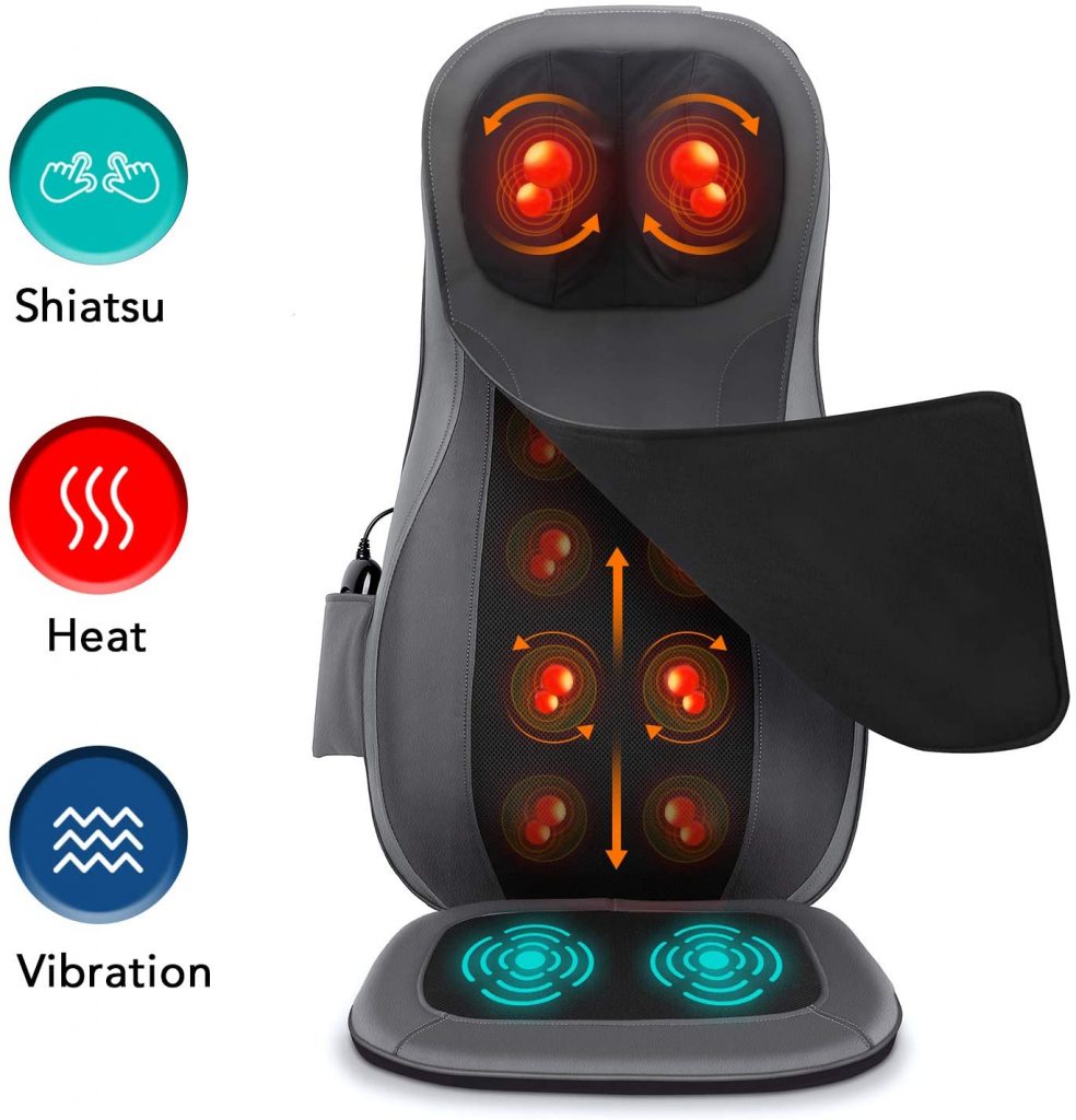 Deluxe 3D Neck and Back Massager with Heat @